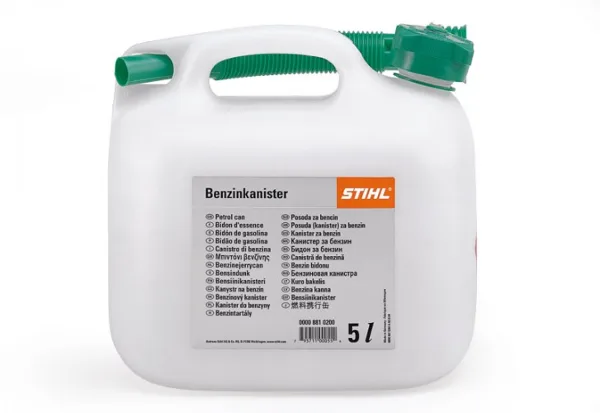 Kanister na benzín - 3 l, priesvitný